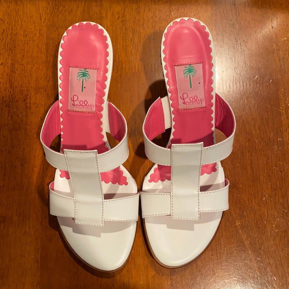 Lilly Pulitzer sandal wedge shoes never worn